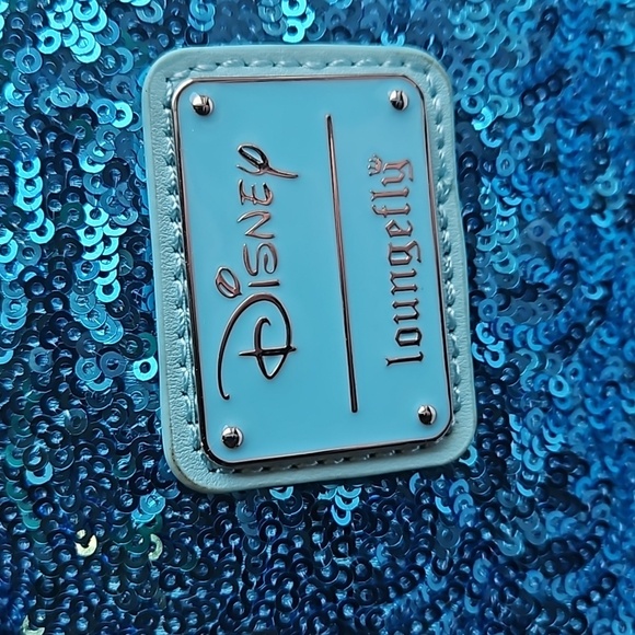 Loungefly x Disney Collab Teal Dumbo Sequin Mini Backpack NWT main image 10